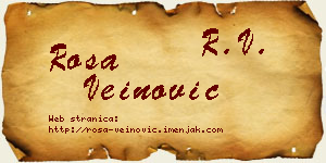 Rosa Veinović vizit kartica